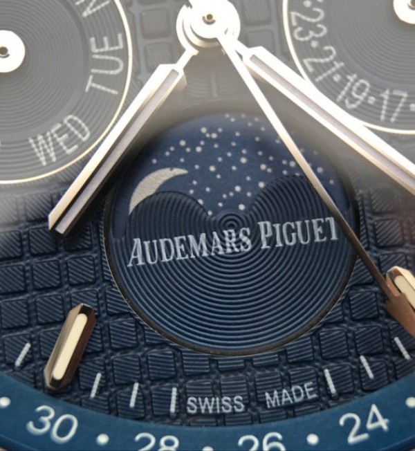 Replica Audemars Piguet JF Royal Oak 41mm 26574 SS Blue Dial Leather Strap A5134