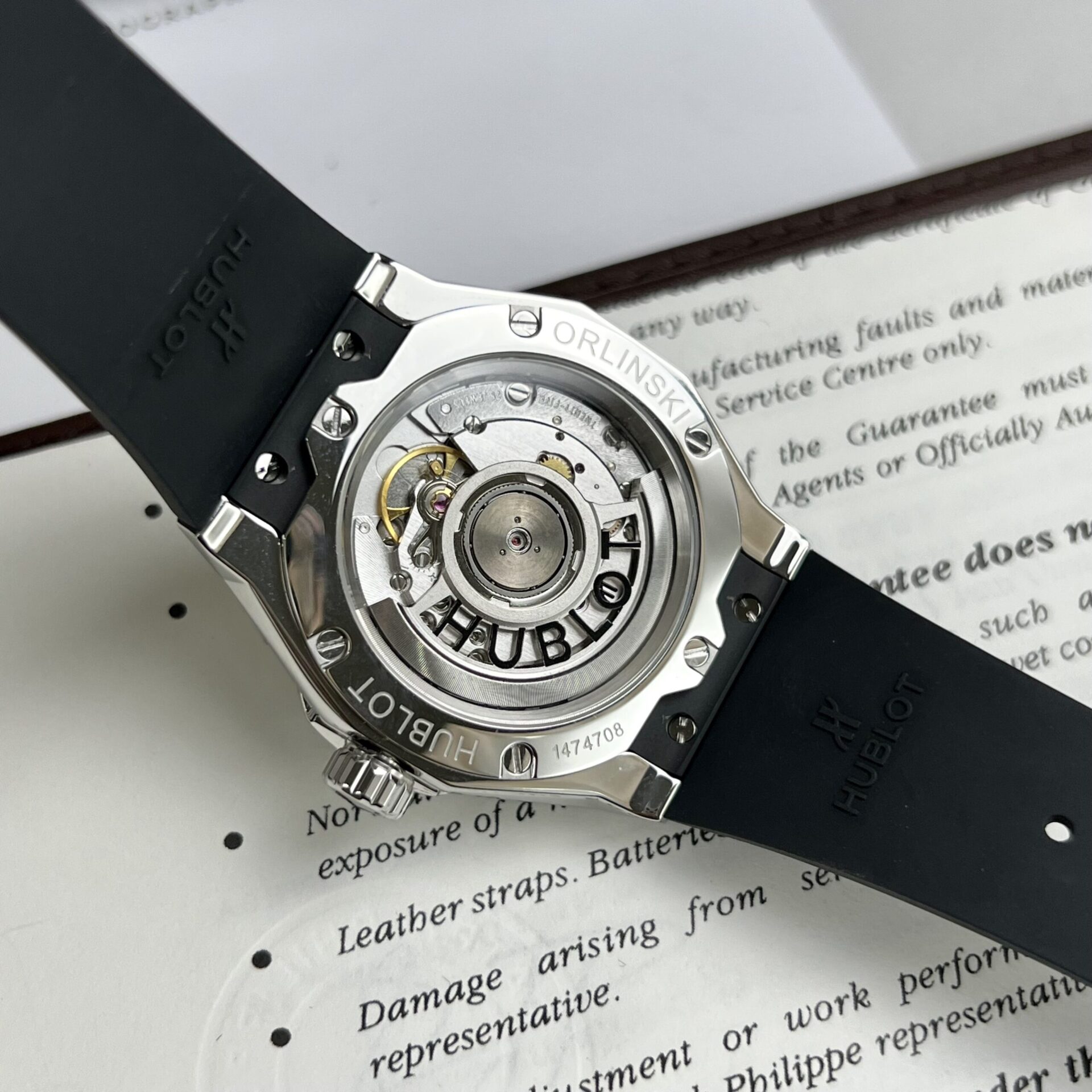 Hublot Orlinski Replica Watch Black Dial Custom Moissanite Diamonds APS Factory 40mm