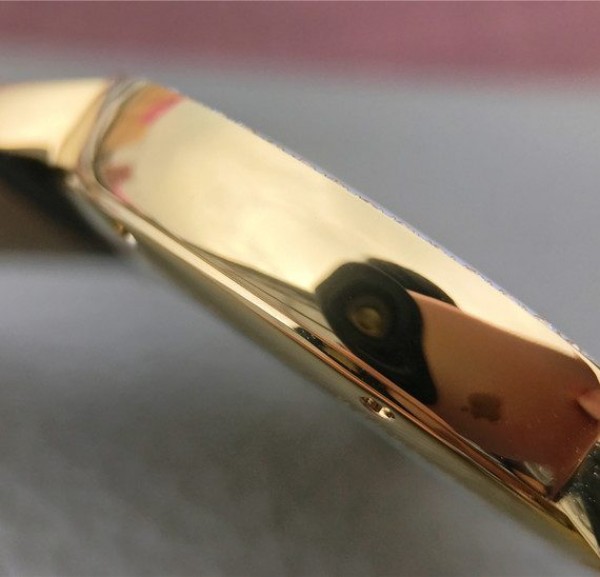 Replica Cartier Ronde De Cartier YG White Dial Diamonds Bezel Croco Strap A2892