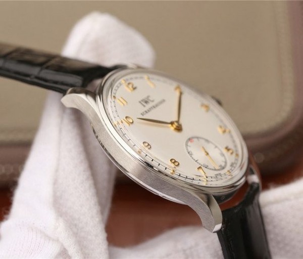 Replica IWC ZF Portuguese IW545408 White Dial Leather Strap A6498