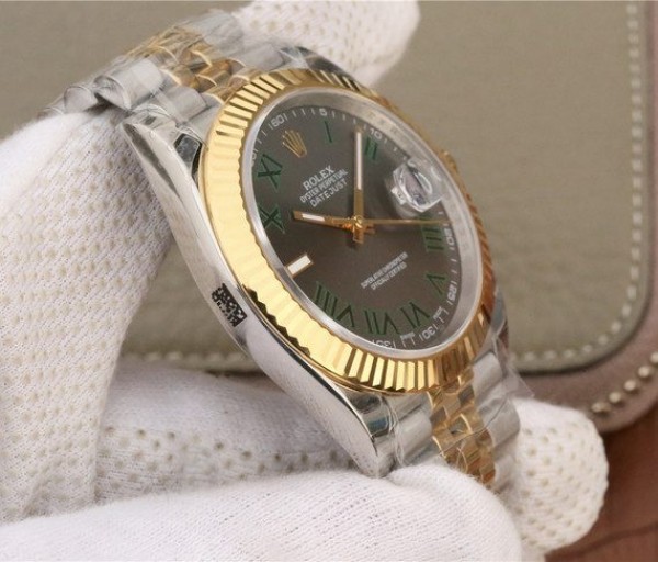Replica Rolex DateJust SS/YG Gray Dial SS/YG Bracelet A3235