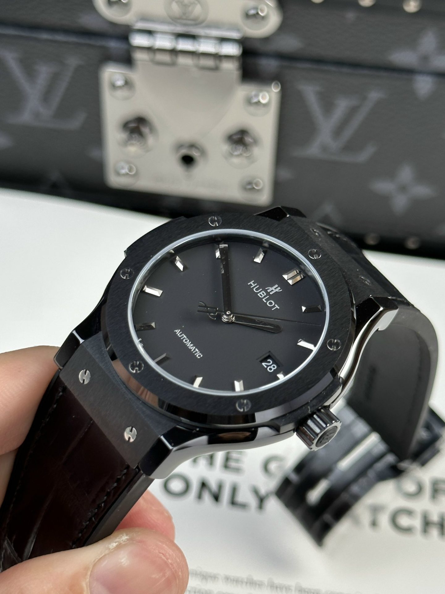 Hublot Classic Fusion Replica Watch Ceramic Refined Black 42mm