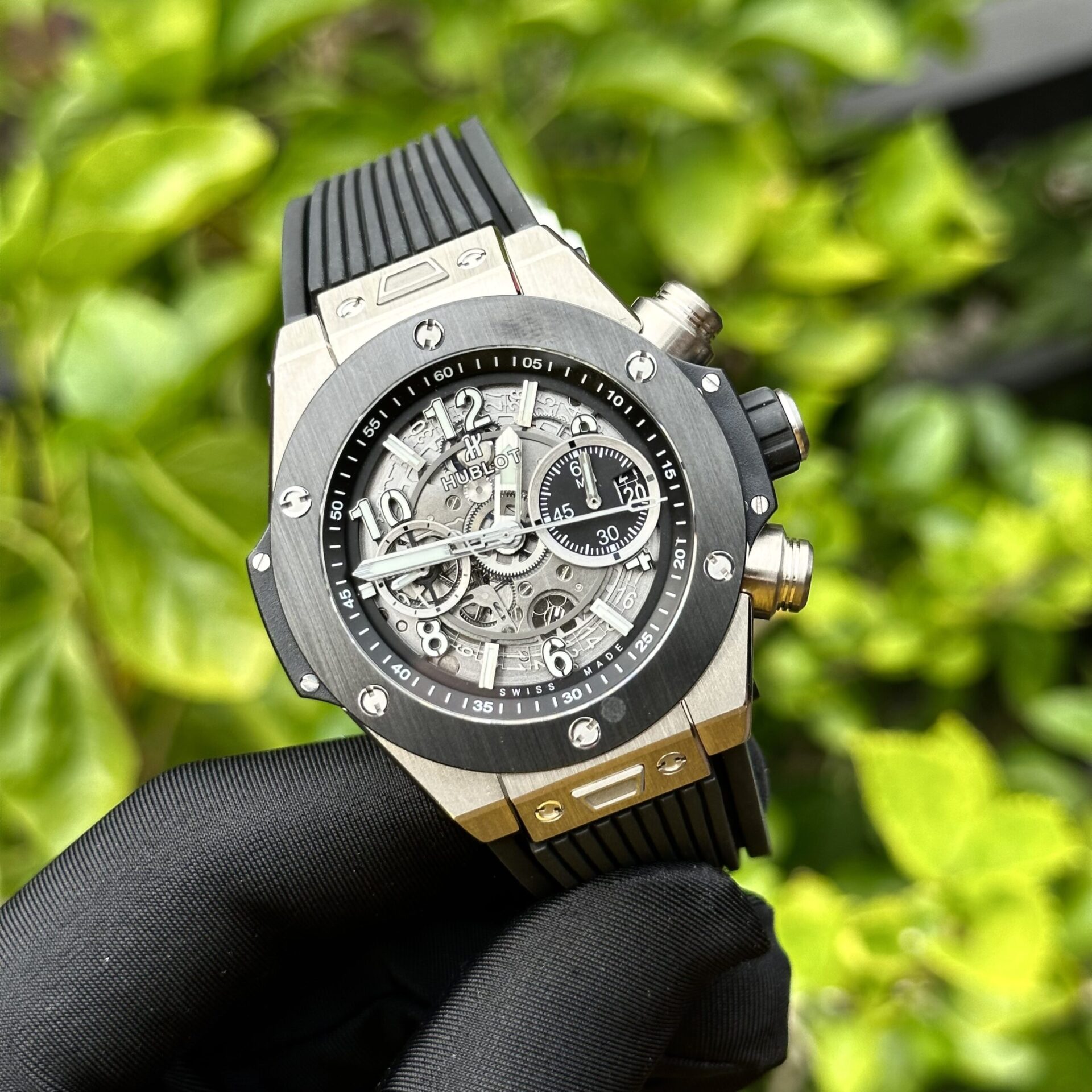 Hublot Big Bang Unico Replica 1:1 Watch Black Rubber Strap BBF 44mm