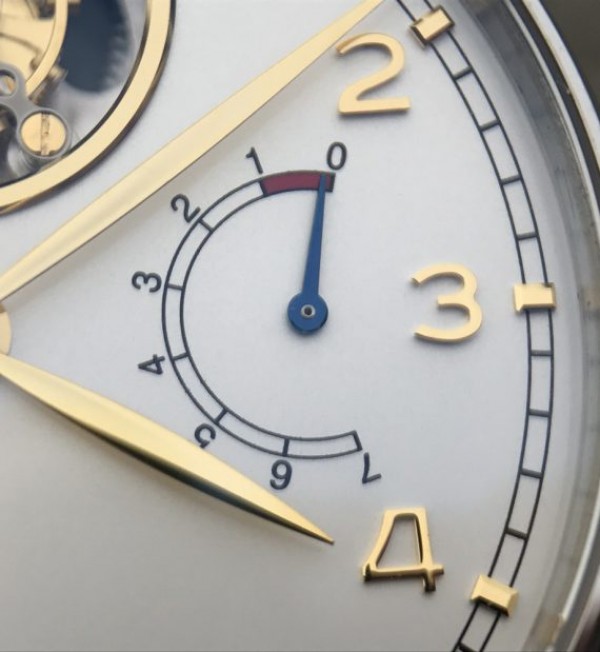 Replica IWC AZ Portuguese Tourbillon IW5046 White Dial YG Markers