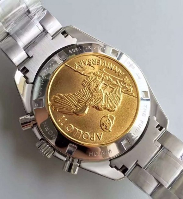Replica Omega Speedmaster Apollo 17 40th anniversary Gray Dial SS Bracelet Manual Winding