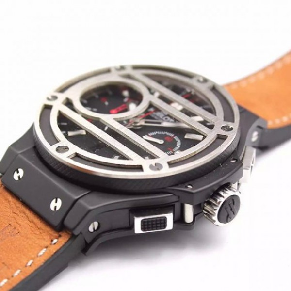 Replica Hublot Big Bang 44mm Black Dial Chukker Bang SS A7750