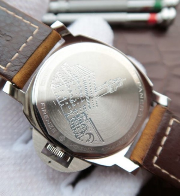 Replica Panerai XF PAM411 Firenze Brown Asso Strap A6497