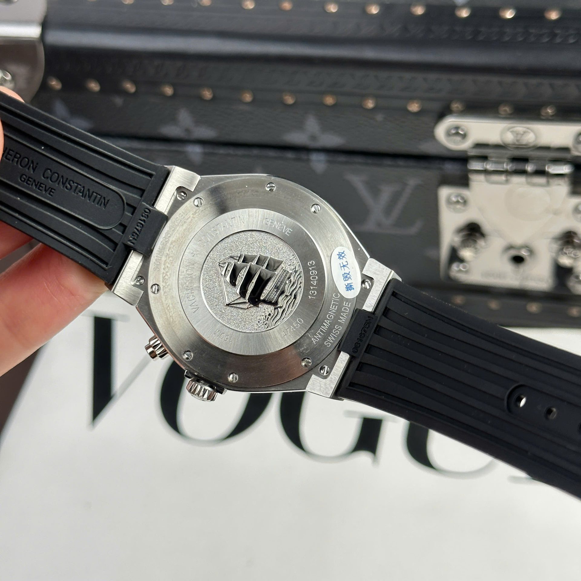 Vacheron Constantin Clone Watch Overseas Dual Time 47450 Gray 9F Factory 42mm