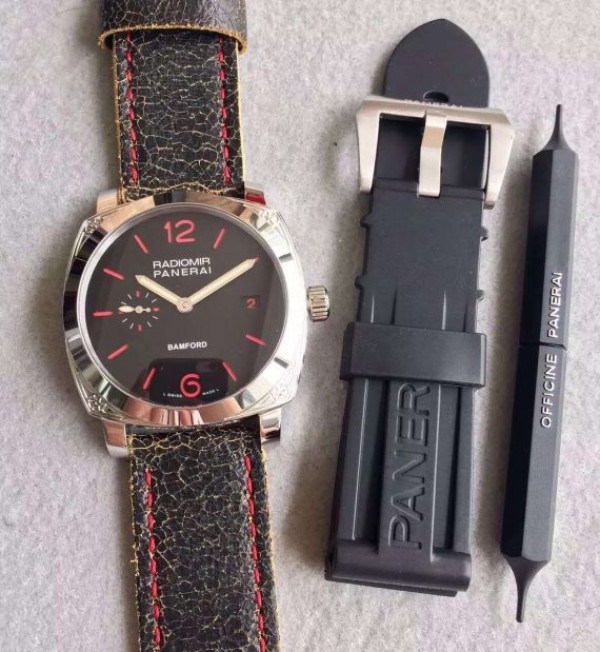 Replica Panerai N PAM514 Bamford Engraved Case Black Dial 7750