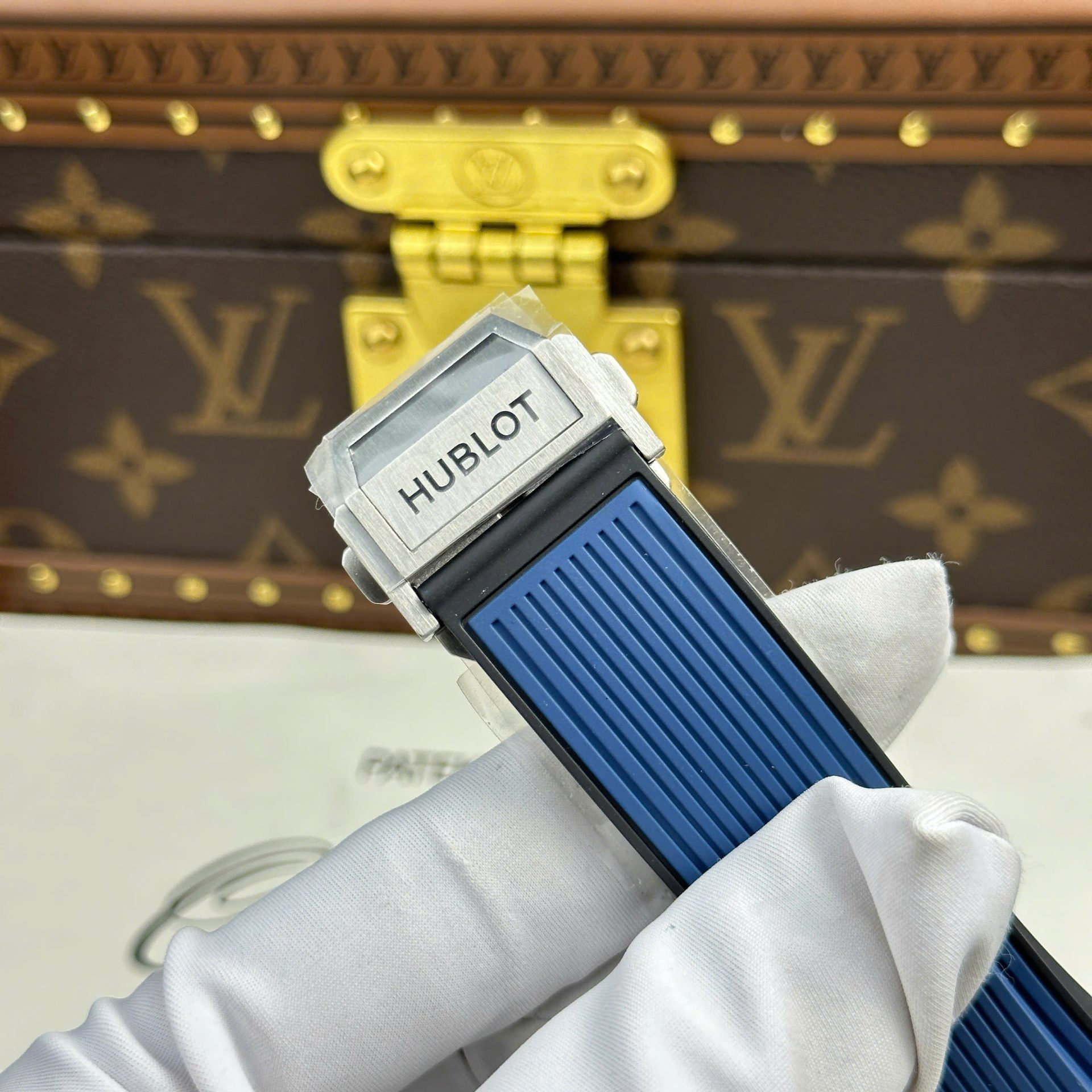 Hublot Spirit Of Big Bang Titanium Replica Watch Dial Blue BBF Factory 42mm