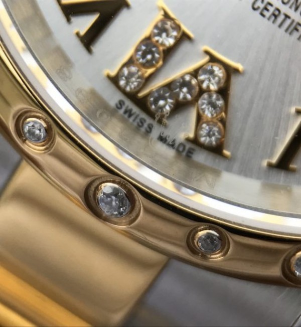 Replica Rolex DateJust 31mm Diamonds Bezel Roman Markers White Dial Bracelet A2235