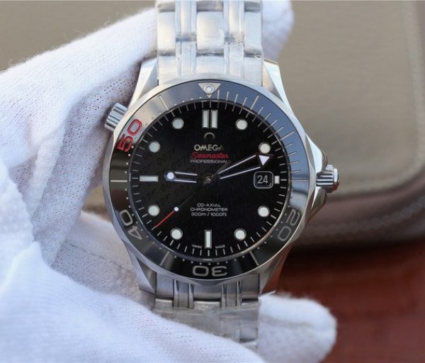 Replica Omega Seamaster 300M Chronometer SS  007  Limited Edition SS Bracelet A2824