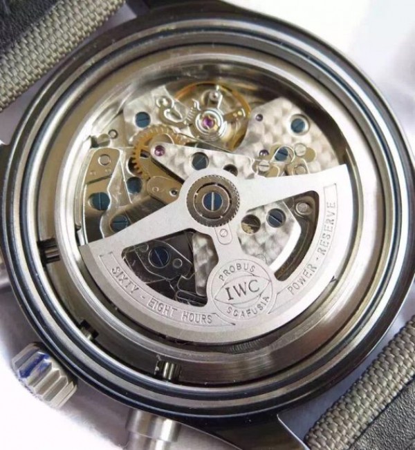 Replica IWC V6 Pilot Chrono IW388002 Real Ceramic Nylon Strap A7750