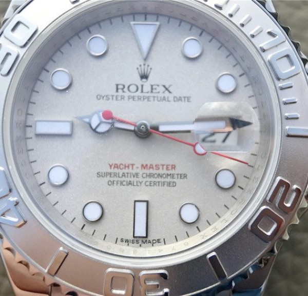 Replica Rolex Yacht-Master 116622 JF Silver Dial on SS Bracelet SH3135
