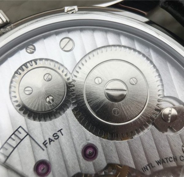Replica IWC ZF Portuguese IW545407 Black Dial Leather Strap A6498