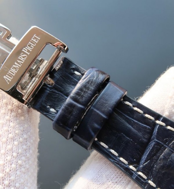 Replica Audemars Piguet JF Royal Oak Offshore Navy Blue Leather Strap A3126
