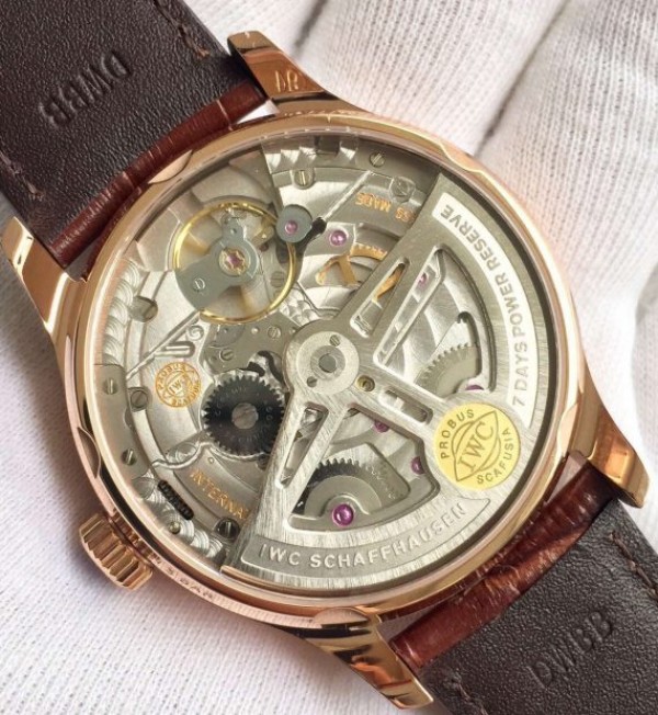 Replica IWC ZF Portuguese RG IW500702 Leather Strap A52010