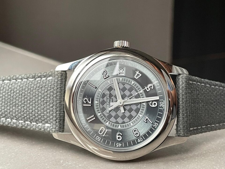 Replica PATEK PHILIPPE Calatrava 6007A-001 SS ZF 1:1 Best Edition Grey Dial on Grey Leather Strap A324CS