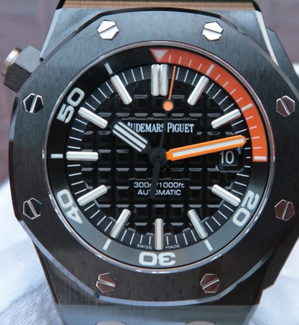 Replica Audemars Piguet JF Royal Oak Offshore Diver Real Ceramic Rubber Strap A3120