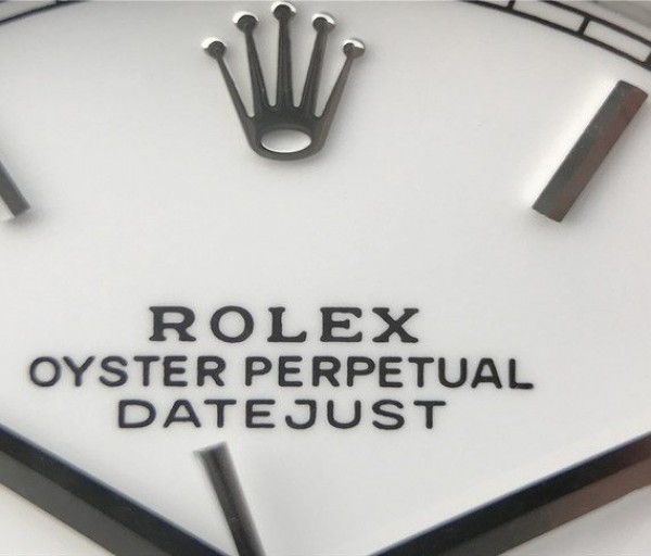 Replica Rolex DateJust 41mm 126300 Noob White Dial Roman Markers SS Bracelet A3235