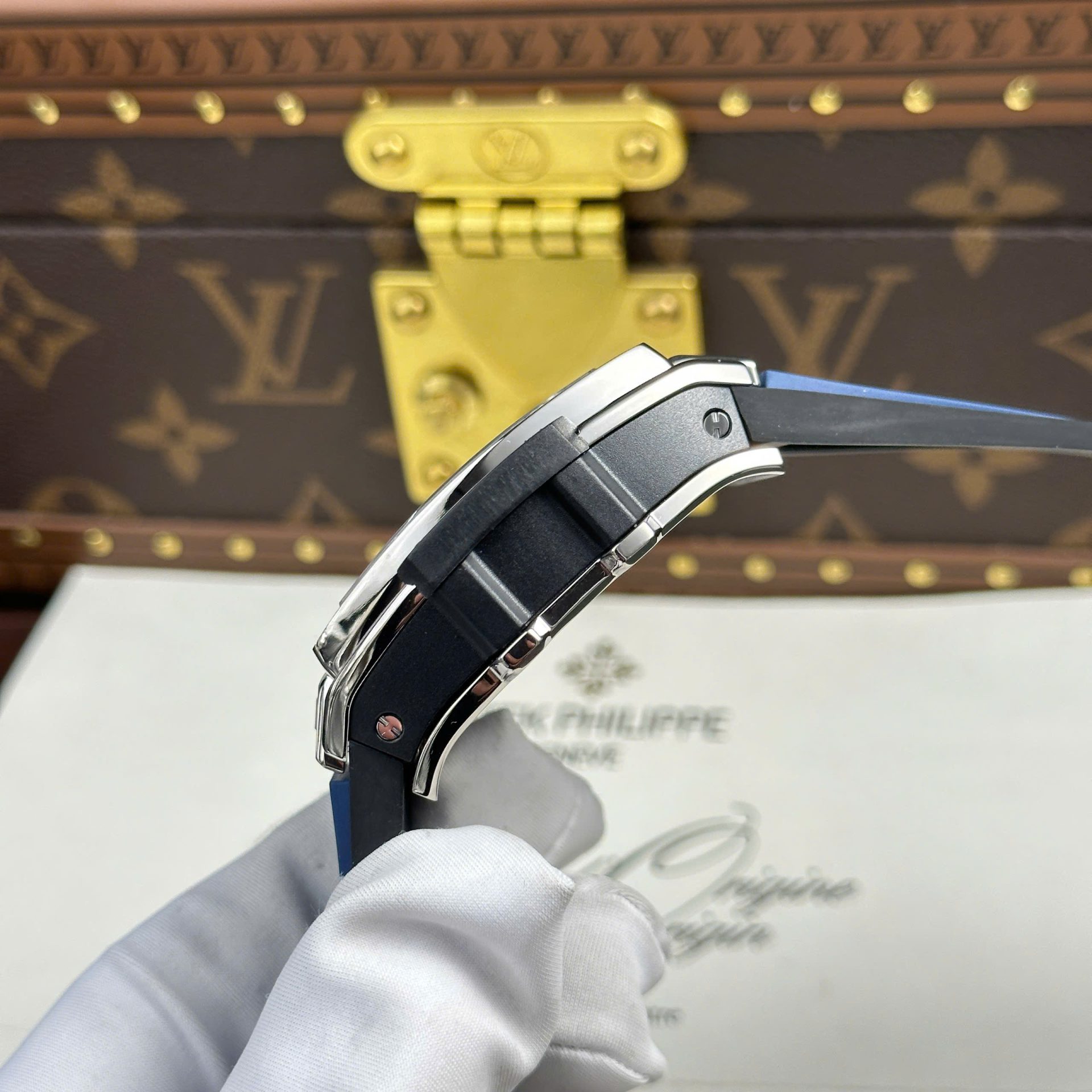 Hublot Spirit Of Big Bang Titanium Replica Watch Dial Blue BBF Factory 42mm