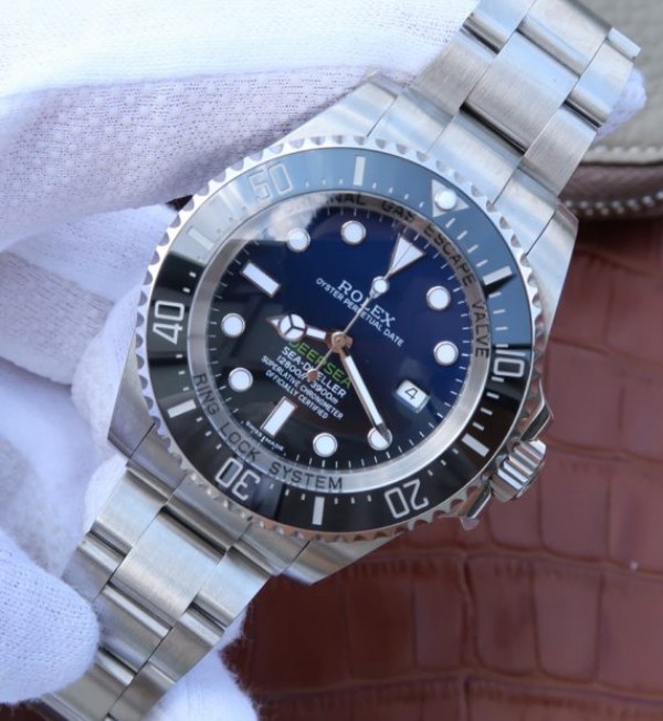 Replica Rolex Sea-Dweller DEEPSEA 116660 D-BLUE  Noob V7 SA3135