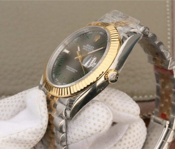 Replica Rolex DateJust SS/YG Gray Dial SS/YG Bracelet A3235