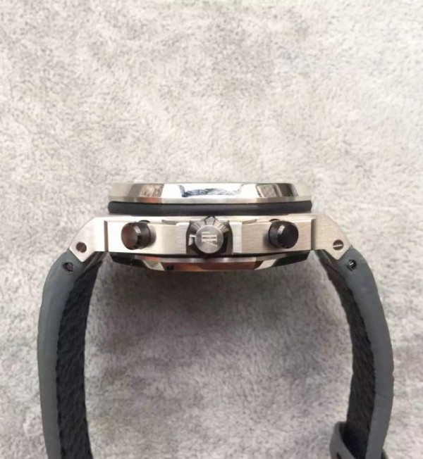 Replica Audemars Piguet JF Royal Oak Offshore Gray Theme Gray Leather Strap A3126