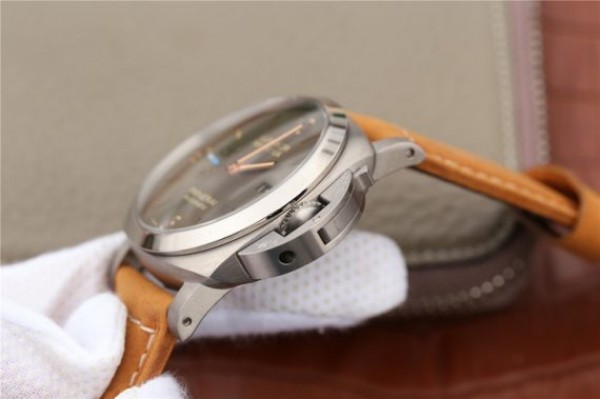 Replica Panerai PAM1351 Titanium ZF Brown Dial Brown Asso Strap P9010
