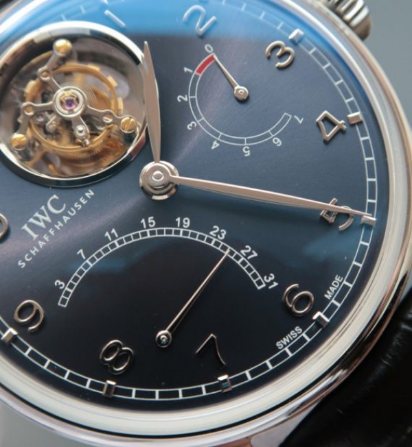 Replica IWC TF Portuguese Tourbillon IW5046 Blue Dial