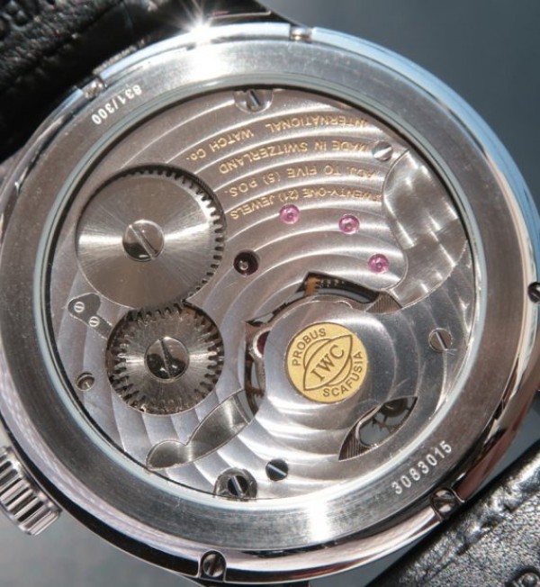 Replica IWC Portuguese Tourbillon Power Reserve Moonphase Gold Maker Black Dial