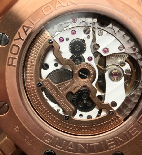 Replica Audemars Piguet JF Royal Oak 41mm 26574 RG Black Dial Leather Strap A5134