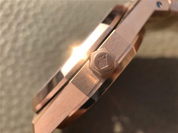 Replica Audemars Piguet Royal Oak 41mm Double Balance Wheel Openworked 15407 RG JF  RG Bracelet A3132