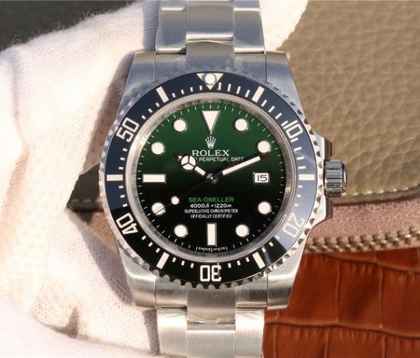 Replica Rolex Sea-Dweller DEEPSEA 116660 D-Green Noob A2836