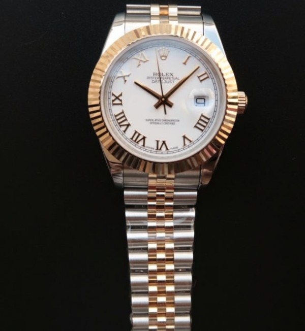 Replica Rolex DateJust II 41mm SS/YG White Dial Roman Marker SS/YG Bracelet A2824
