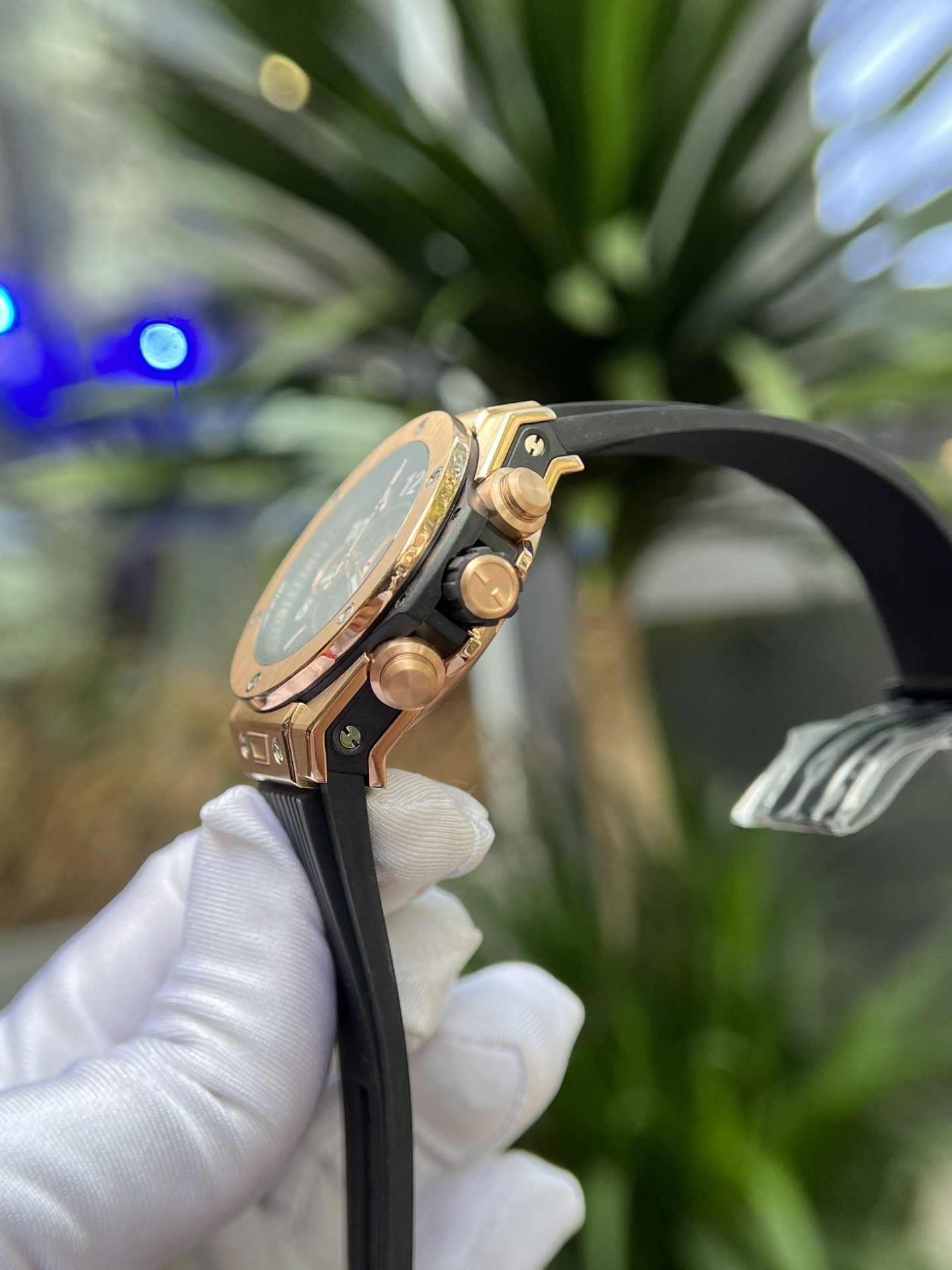 Hublot Replica Watch Big Bang Unico King Gold Rubber Strap BBF Factory 42mm