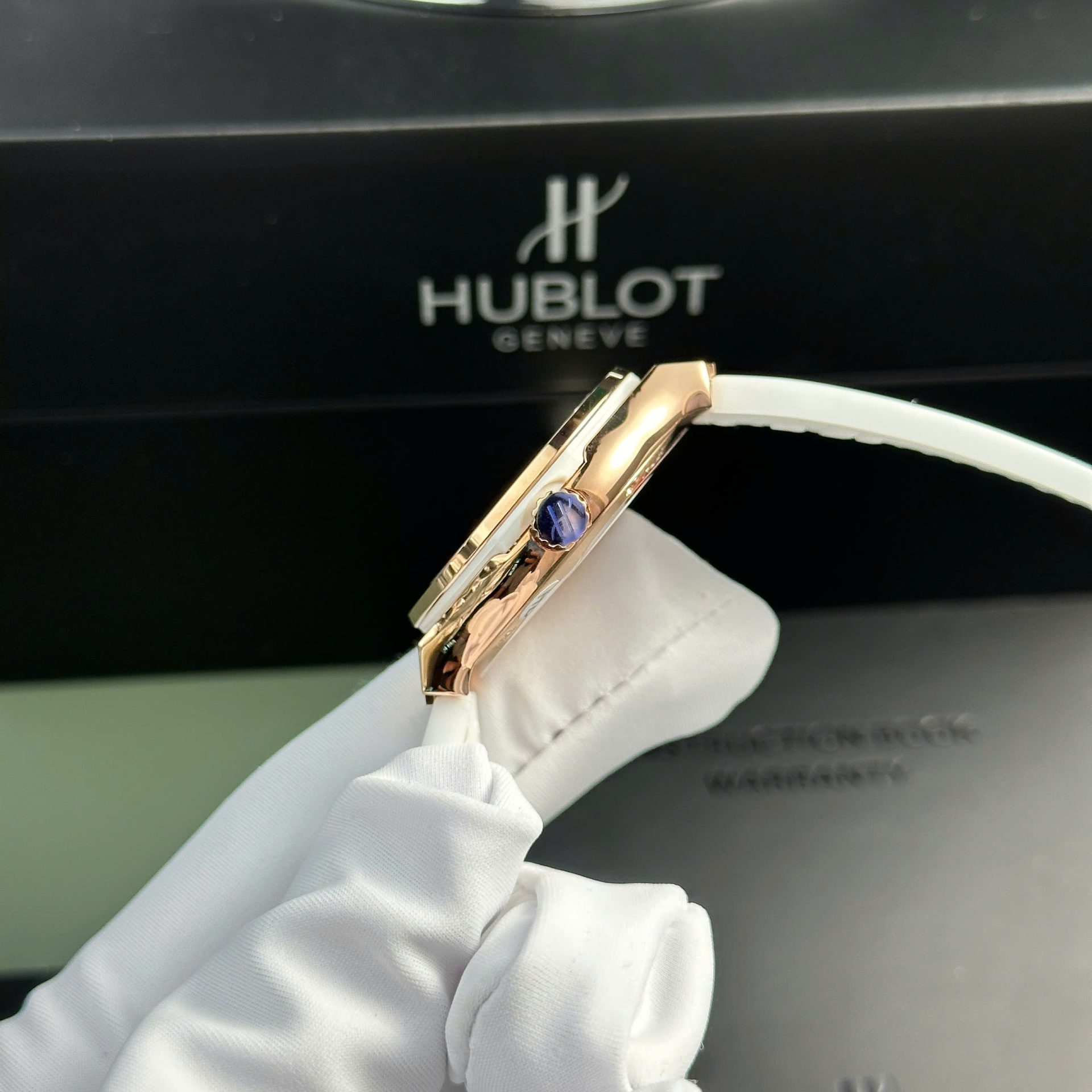 Hublot Classic Fusion King Gold Replica Watch Womens White HB Factory 33mm