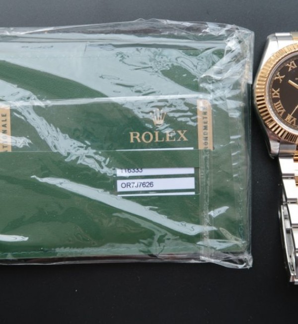 Replica Rolex DateJust II 126333 SS/YG Gray Dial Roman Markers SS/YG Bracelet