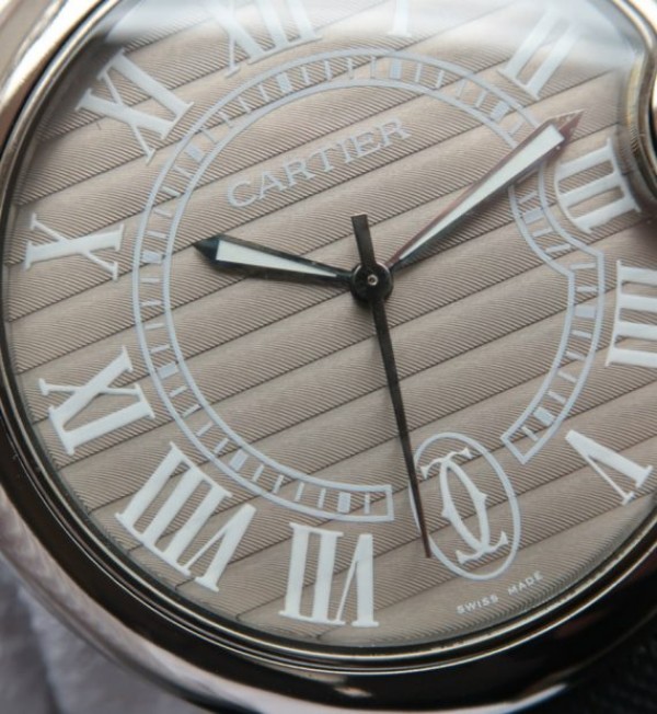 Replica Cartier Ballon Bleu XL 46mm SS Gray Dial Nylon Strap ETA 2824