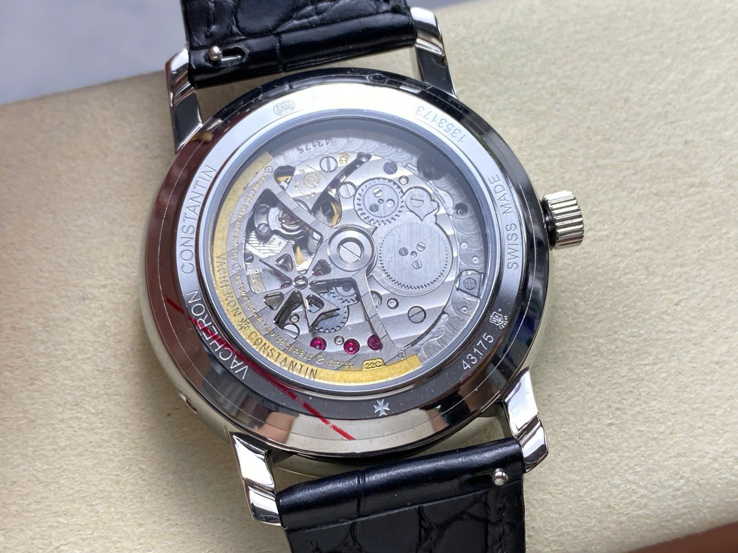 Vacheron Constantin Traditionnelle 43175 Replica Watch Mens Leather Strap 41mm