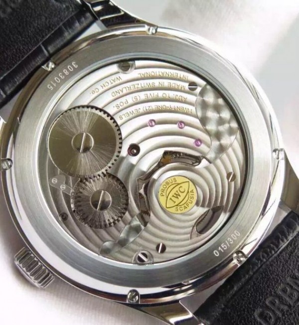 Replica IWC TF Portuguese Tourbillon Moonphase Leather Strap