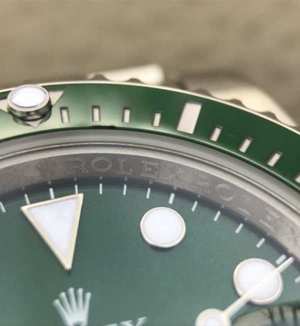 Replica Rolex Submariner 116610 LV Green Ceramic V7 Noob A3135