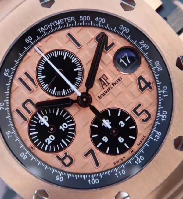 Replica Audemars Piguet JF Royal Oak Offshore Gold Theme 26470OR RG Bracelet A3126