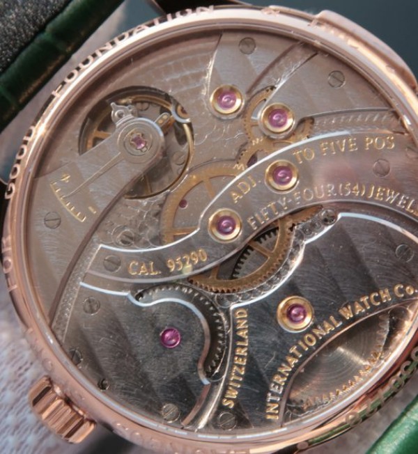 Replica IWC YLF Portuguese RG IW5242 Green Dial Gold Makers