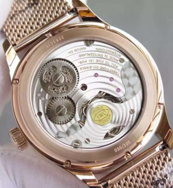Replica IWC TF Portuguese Tourbillon Moonphase RG Bracelet