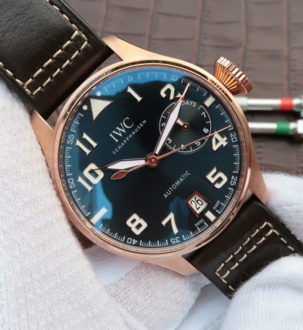 Replica IWC ZF Big Pilot IW500909 Le Petit Prince RG Leather Strap