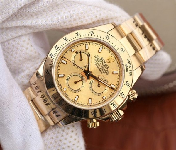 Replica Rolex Daytona YG Yellow Gold Dial BP YG Bracelet A7750