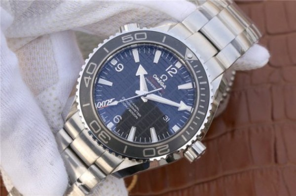 Replica Omega Planet Ocean Professional Ceramic Bezel 45mm OMF 007 SS Bracelet A8501