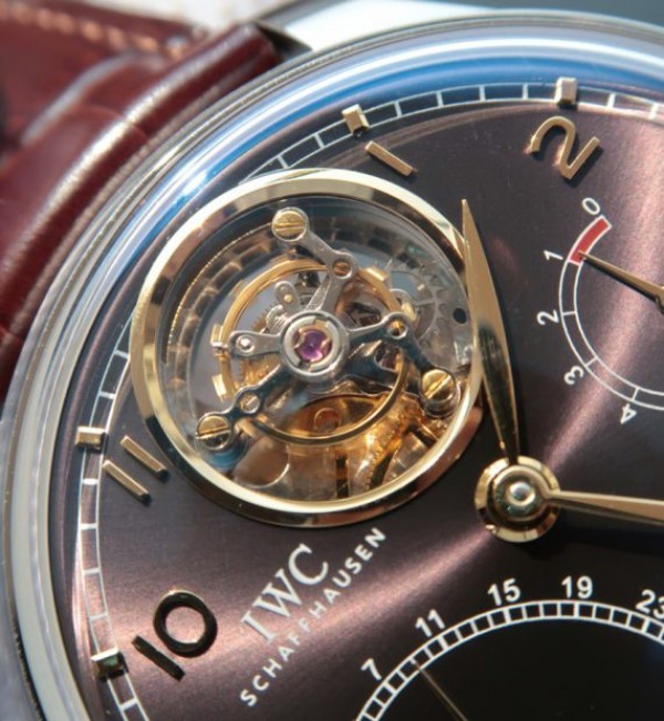 Replica IWC TF Portuguese Tourbillon IW5046 Black Dial