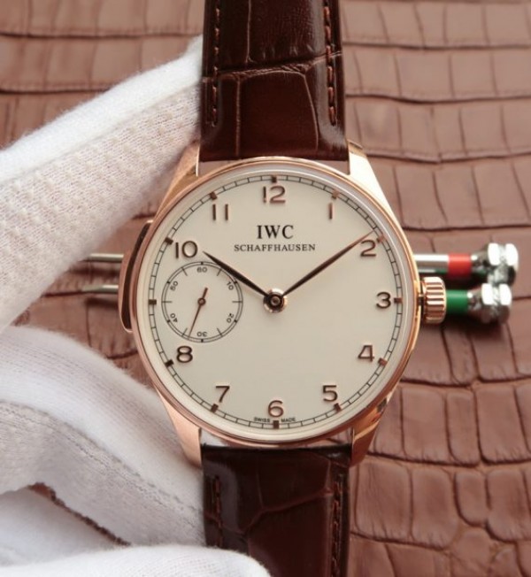 Replica IWC YLF Portuguese YG IW5242 White Dial A95290